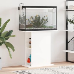 vidaXL Aquariumständer Hochglanz-Weiß 36x75x72,5 cm Holzwerkstoff