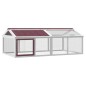 vidaXL Freilaufgehege Mokka 200x112,5x74 cm Massivholz Kiefer vidaXL Freilaufgehege Mokka 200x112,5x74 cm Massivholz Kiefer