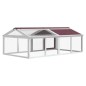 vidaXL Freilaufgehege Mokka 200x112,5x74 cm Massivholz Kiefer vidaXL Freilaufgehege Mokka 200x112,5x74 cm Massivholz Kiefer