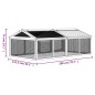 vidaXL Freilaufgehege Mokka 200x112,5x74 cm Massivholz Kiefer vidaXL Freilaufgehege Mokka 200x112,5x74 cm Massivholz Kiefer