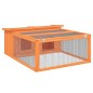 vidaXL Kaninchenstall Braun 117,5x97x47,5 cm Massivholz Kiefer vidaXL Kaninchenstall Braun 117,5x97x47,5 cm Massivholz Kiefer