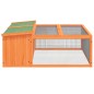 vidaXL Kaninchenstall Braun 117,5x97x47,5 cm Massivholz Kiefer vidaXL Kaninchenstall Braun 117,5x97x47,5 cm Massivholz Kiefer