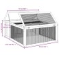 vidaXL Kaninchenstall Braun 117,5x97x47,5 cm Massivholz Kiefer vidaXL Kaninchenstall Braun 117,5x97x47,5 cm Massivholz Kiefer