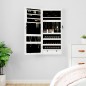 vidaXL Spiegel-Schmuckschrank mit LED-Beleuchtung Wandmontage Weiß vidaXL Spiegel-Schmuckschrank mit LED-Beleuchtung Wandmontage Weiß