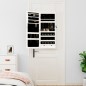 vidaXL Spiegel-Schmuckschrank mit LED-Beleuchtung Wandmontage Weiß vidaXL Spiegel-Schmuckschrank mit LED-Beleuchtung Wandmontage Weiß