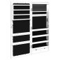 vidaXL Spiegel-Schmuckschrank mit LED-Beleuchtung Wandmontage Weiß vidaXL Spiegel-Schmuckschrank mit LED-Beleuchtung Wandmontage Weiß