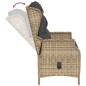 vidaXL Gartenbank 2-Sitzer mit Kissen Braun Poly Rattan vidaXL Gartenbank 2-Sitzer mit Kissen Braun Poly Rattan