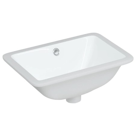 vidaXL Waschbecken Weiß 41,5x26x18,5 cm Rechteckig Keramik