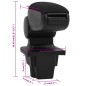 vidaXL Auto-Armlehne Schwarz 16x35x(30-49) cm ABS vidaXL Auto-Armlehne Schwarz 16x35x(30-49) cm ABS