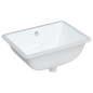 vidaXL Waschbecken Weiß 52x38,5x19,5 cm Rechteckig Keramik vidaXL Waschbecken Weiß 52x38,5x19,5 cm Rechteckig Keramik