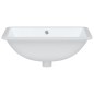 vidaXL Waschbecken Weiß 52x38,5x19,5 cm Rechteckig Keramik vidaXL Waschbecken Weiß 52x38,5x19,5 cm Rechteckig Keramik
