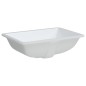 vidaXL Waschbecken Weiß 52x38,5x19,5 cm Rechteckig Keramik vidaXL Waschbecken Weiß 52x38,5x19,5 cm Rechteckig Keramik