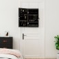vidaXL Spiegel-Schmuckschrank mit LED-Beleuchtung Wandmontage Schwarz vidaXL Spiegel-Schmuckschrank mit LED-Beleuchtung Wandmontage Schwarz
