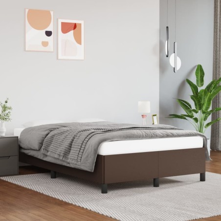 Bettgestell Braun 120x200 cm Kunstleder
