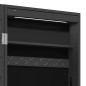 vidaXL Spiegel-Schmuckschrank mit LED-Beleuchtung Wandmontage Schwarz vidaXL Spiegel-Schmuckschrank mit LED-Beleuchtung Wandmontage Schwarz