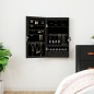 vidaXL Spiegel-Schmuckschrank mit LED-Beleuchtung Wandmontage Schwarz vidaXL Spiegel-Schmuckschrank mit LED-Beleuchtung Wandmontage Schwarz