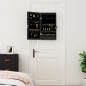 vidaXL Spiegel-Schmuckschrank mit LED-Beleuchtung Wandmontage Schwarz vidaXL Spiegel-Schmuckschrank mit LED-Beleuchtung Wandmontage Schwarz