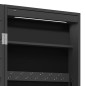 vidaXL Spiegel-Schmuckschrank mit LED-Beleuchtung Wandmontage Schwarz vidaXL Spiegel-Schmuckschrank mit LED-Beleuchtung Wandmontage Schwarz