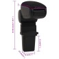 vidaXL Auto-Armlehne Schwarz 12x32x(34-50) cm ABS vidaXL Auto-Armlehne Schwarz 12x32x(34-50) cm ABS