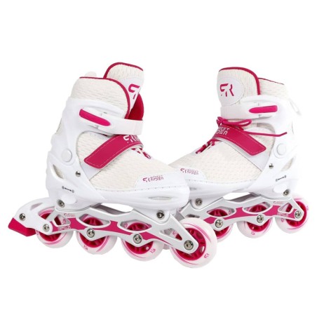 Street Rider Inline-Skates Verstellbar Pro Weiß Größe 33-37