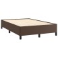 Bettgestell Braun 120x200 cm Kunstleder Bettgestell Braun 120x200 cm Kunstleder