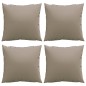 vidaXL Zierkissen 4 Stk. Taupe 40x40 cm Stoff vidaXL Zierkissen 4 Stk. Taupe 40x40 cm Stoff
