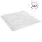 vidaXL Wandpaneele 12 Stk. Weiß 50x50 cm EPS 3 m² Stein vidaXL Wandpaneele 12 Stk. Weiß 50x50 cm EPS 3 m² Stein