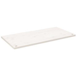 vidaXL Schreibtischplatte Weiß 100x60x2,5 cm Massivholz Kiefer