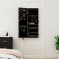 vidaXL Spiegel-Schmuckschrank mit LED-Beleuchtung Wandmontage Schwarz vidaXL Spiegel-Schmuckschrank mit LED-Beleuchtung Wandmontage Schwarz