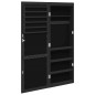 vidaXL Spiegel-Schmuckschrank mit LED-Beleuchtung Wandmontage Schwarz vidaXL Spiegel-Schmuckschrank mit LED-Beleuchtung Wandmontage Schwarz