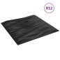 vidaXL Wandpaneele 12 Stk. Schwarz 50x50 cm EPS 3 m² Stein vidaXL Wandpaneele 12 Stk. Schwarz 50x50 cm EPS 3 m² Stein
