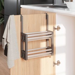 vidaXL Unterschrank-Organizer 34x12x26 cm Aluminium