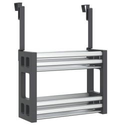 vidaXL Unterschrank-Organizer 34x12x26 cm Aluminium