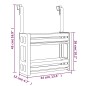 vidaXL Unterschrank-Organizer 34x12x26 cm Aluminium vidaXL Unterschrank-Organizer 34x12x26 cm Aluminium