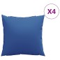 vidaXL Zierkissen 4 Stk. Königsblau 40x40 cm Stoff vidaXL Zierkissen 4 Stk. Königsblau 40x40 cm Stoff
