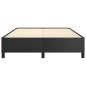 Bettgestell Schwarz 140x190 cm Kunstleder Bettgestell Schwarz 140x190 cm Kunstleder