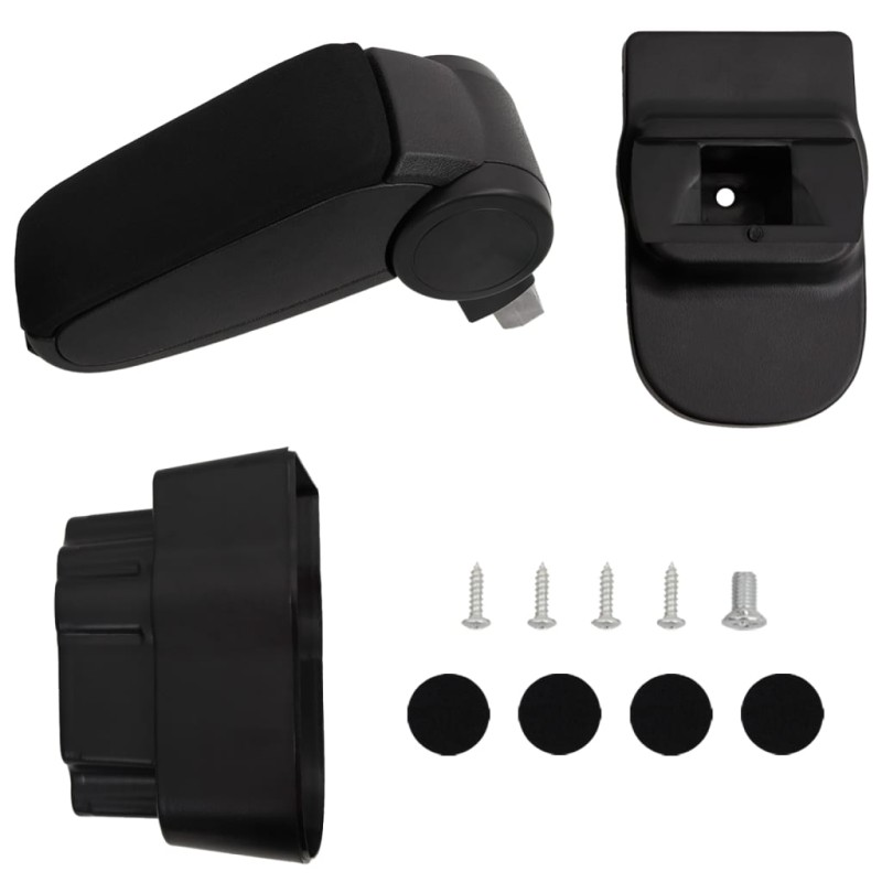 vidaXL Auto-Armlehne Schwarz 12x37x(31-48) cm ABS vidaXL Auto-Armlehne Schwarz 12x37x(31-48) cm ABS