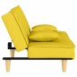 vidaXL Schlafsofa Hellgelb Stoff vidaXL Schlafsofa Hellgelb Stoff