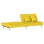 vidaXL Schlafsofa Hellgelb Stoff vidaXL Schlafsofa Hellgelb Stoff