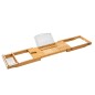 HI Badewannenablage Ausziehbar Bambus (70-105)x22x4 cm HI Badewannenablage Ausziehbar Bambus (70-105)x22x4 cm