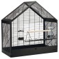 Beeztees Vogelkäfig Schwarz 71x35x70 cm Metall Beeztees Vogelkäfig Schwarz 71x35x70 cm Metall