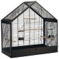 Beeztees Vogelkäfig Schwarz 71x35x70 cm Metall Beeztees Vogelkäfig Schwarz 71x35x70 cm Metall