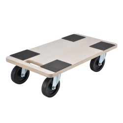HI Rollbrett mit 4 Rädern Dolly 58x29x1,8 cm Sperrholz