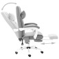vidaXL Massage-Bürostuhl Grau Stoff vidaXL Massage-Bürostuhl Grau Stoff