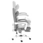 vidaXL Massage-Bürostuhl Grau Stoff vidaXL Massage-Bürostuhl Grau Stoff