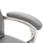 vidaXL Massage-Bürostuhl Grau Stoff vidaXL Massage-Bürostuhl Grau Stoff