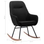 vidaXL Schaukelstuhl Schwarz Stoff vidaXL Schaukelstuhl Schwarz Stoff
