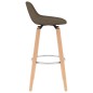 vidaXL Barhocker 2 Stk. Braun Stoff vidaXL Barhocker 2 Stk. Braun Stoff