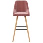 vidaXL Barhocker 2 Stk. Rosa Samt vidaXL Barhocker 2 Stk. Rosa Samt