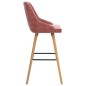 vidaXL Barhocker 2 Stk. Rosa Samt vidaXL Barhocker 2 Stk. Rosa Samt